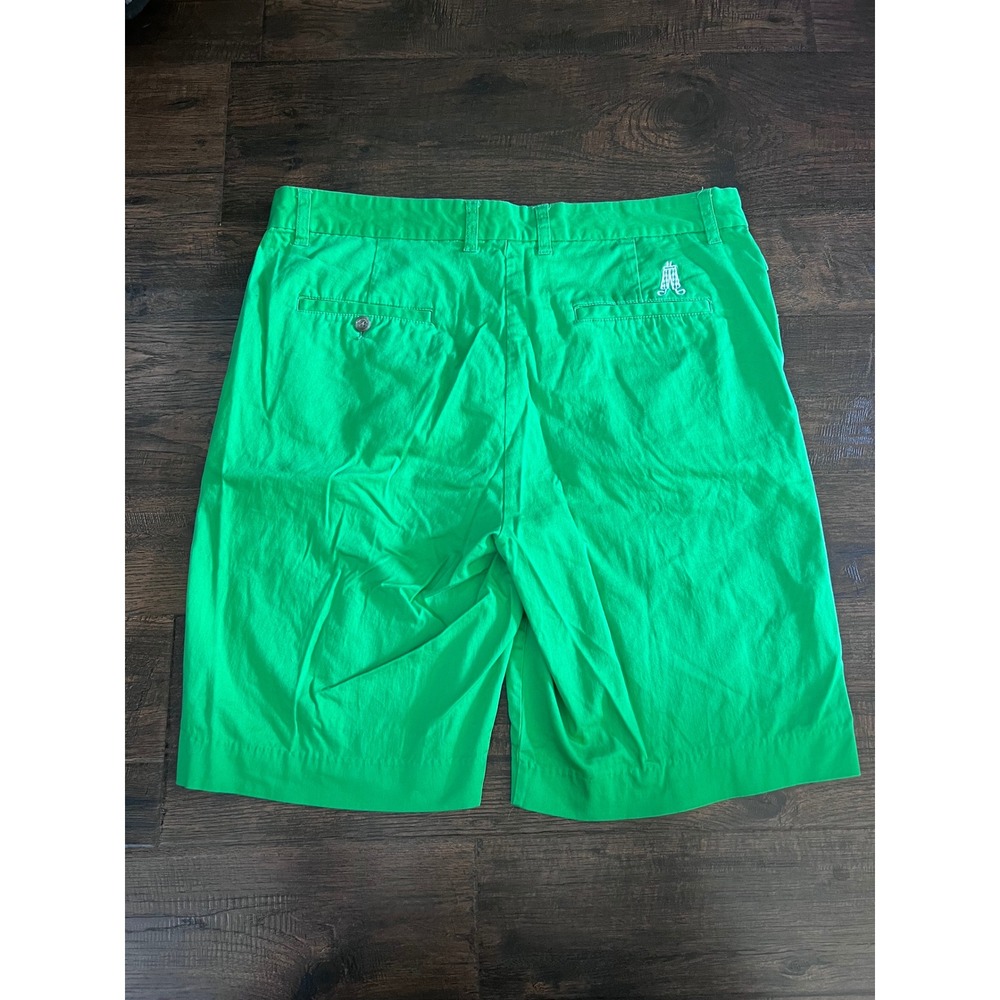 Royal Awesome Golf Shorts Mens‎ 36 Bright Green Embroidered Logo Chino preppy